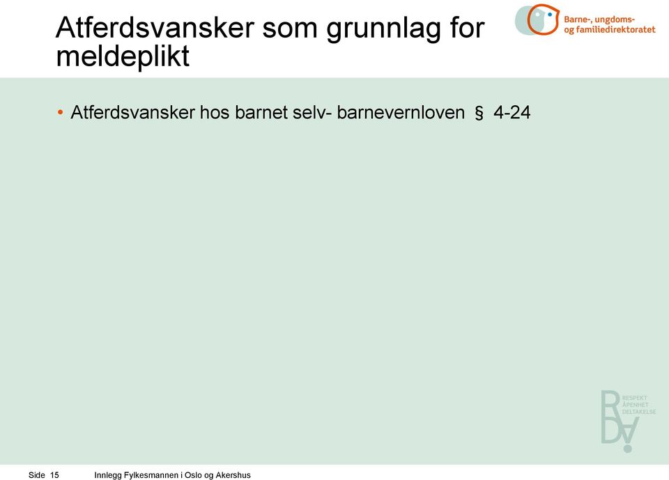 Atferdsvansker hos barnet