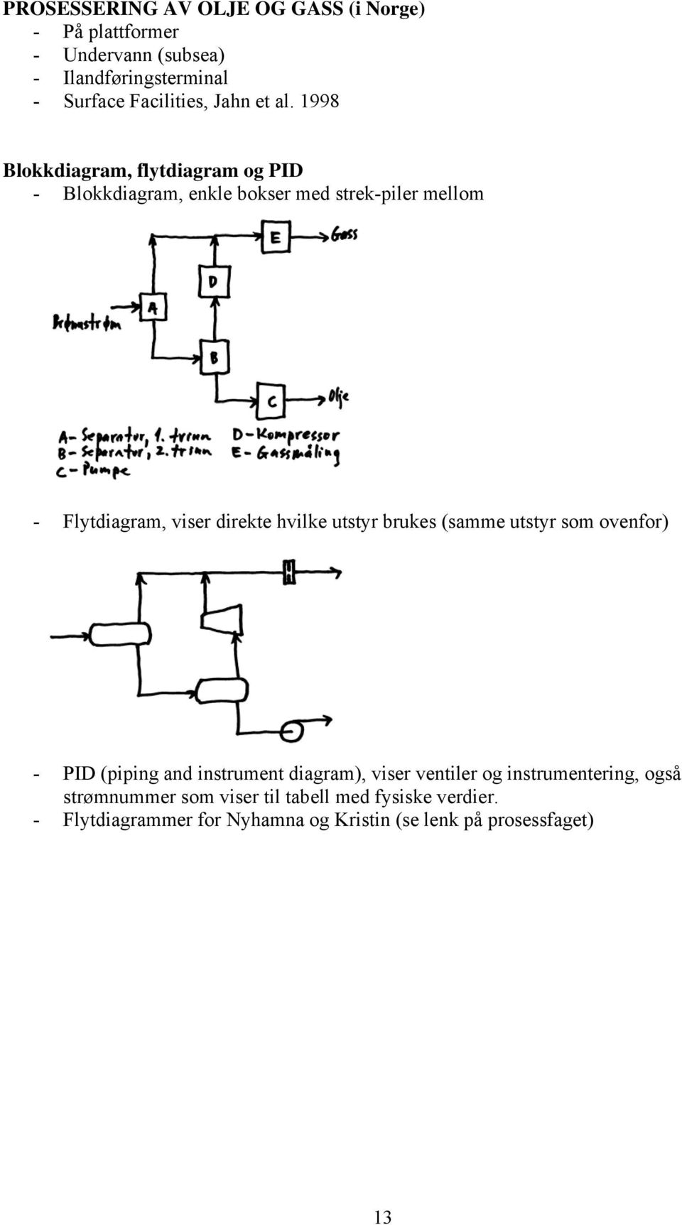 direkte hvilke uttyr bruke (amme uttyr m venfr) - PID (iing and intrument diagram), vier ventiler g