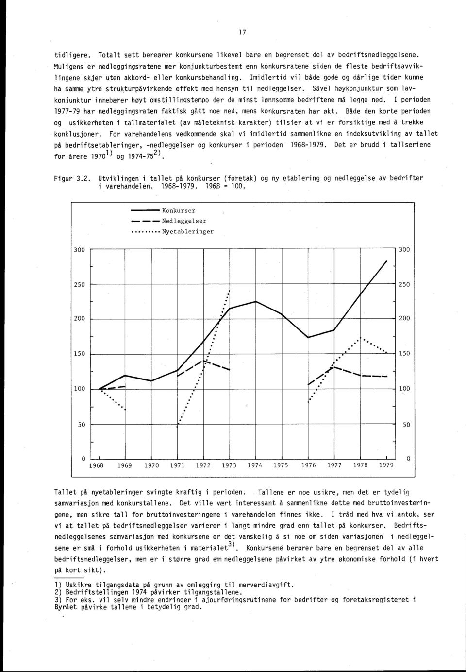 Imidlertid vil både gode og dårlige tider kunne ha samme ytre strukturpåvirkende effekt med hensyn til nedleggelser.