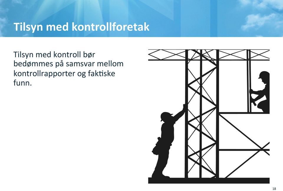 bedømmes på samsvar mellom