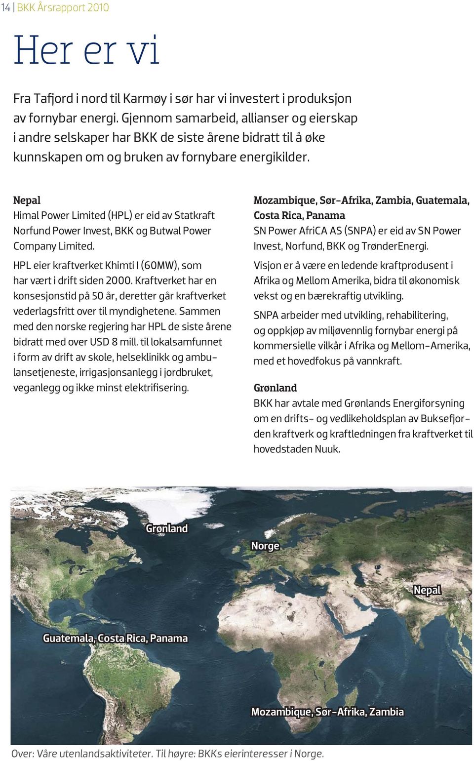 Nepal Himal Power Limited (HPL) er eid av Statkraft Norfund Power Invest, BKK og Butwal Power Company Limited. HPL eier kraftverket Khimti I (60MW), som har vært i drift siden 2000.