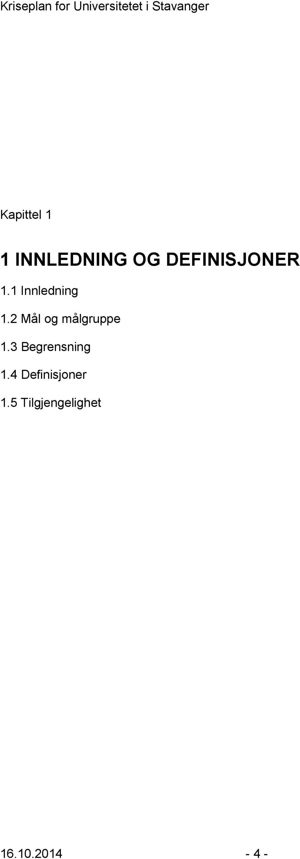 2 Mål og målgruppe 1.