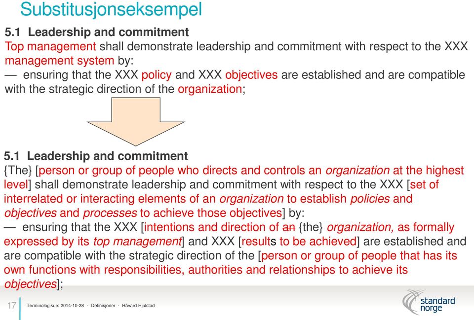 and are compatible with the strategic direction of the organization; 5.