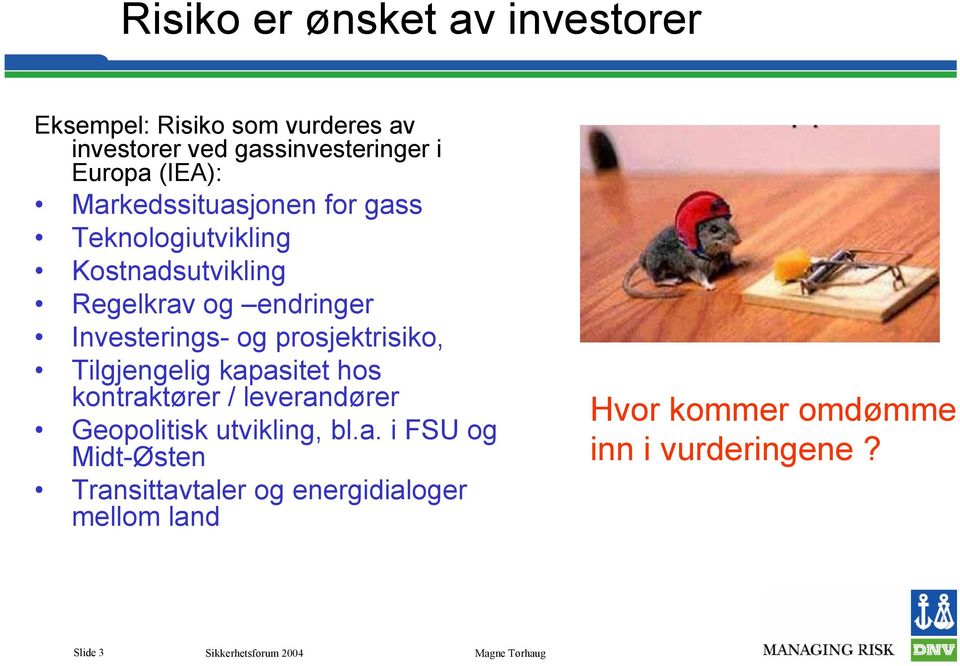 Investerings- og prosjektrisiko, Tilgjengelig kapasitet hos kontraktører / leverandører Geopolitisk