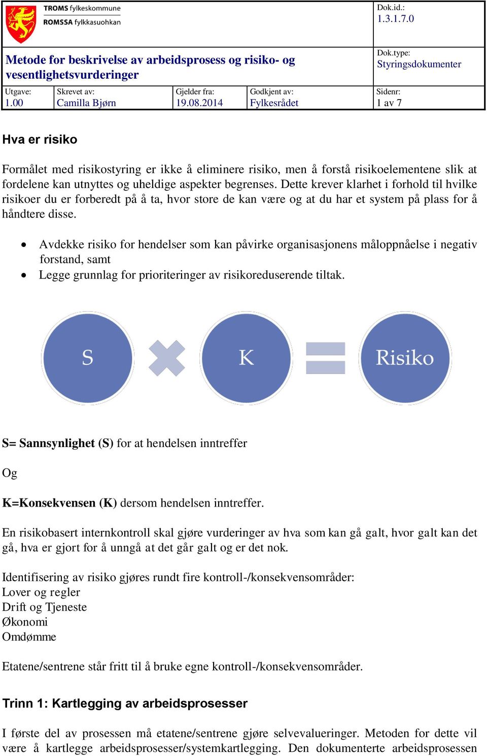 Dette krever klarhet i hold til hvilke risikoer du er beredt på å ta, hvor store de kan være og at du har et system på plass å håndtere disse.