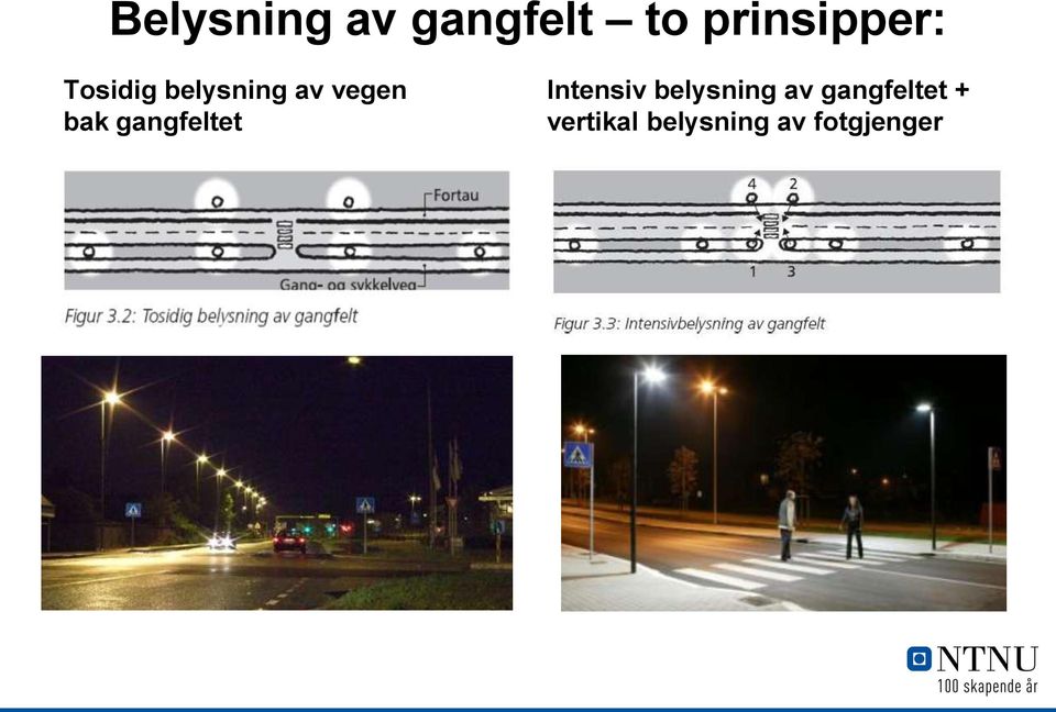 gangfeltet Intensiv belysning av