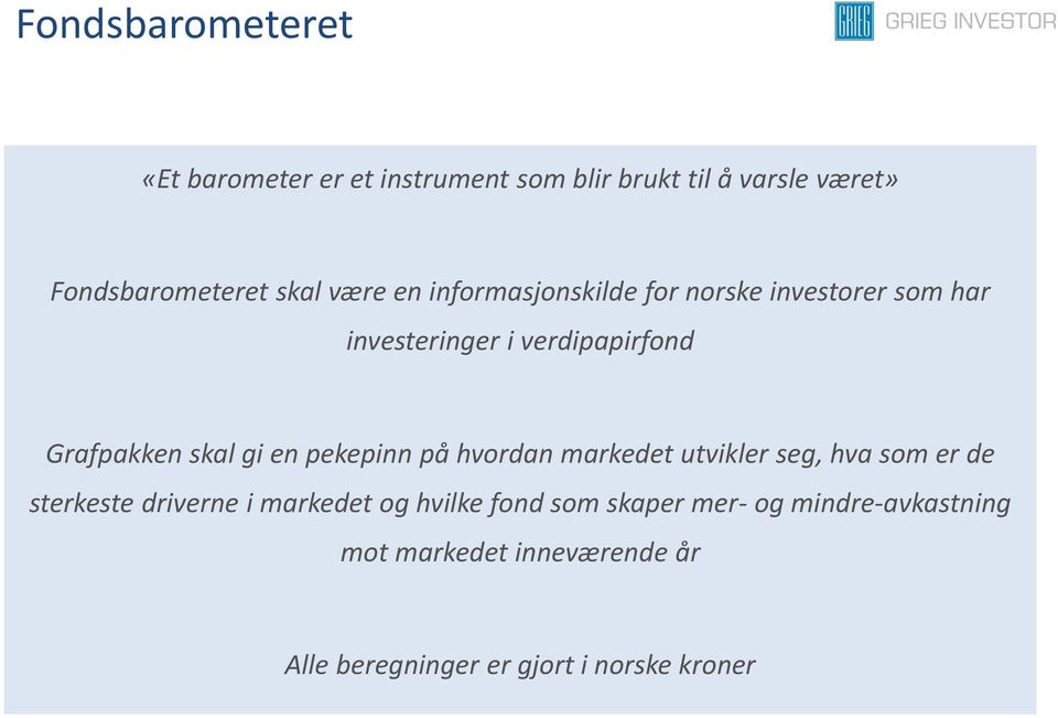 verdipapirfond Grafpakken skal gi en pekepinn på hvordan utvikler seg, hva som er de sterkeste