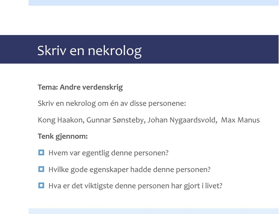 Manus Tenk gjennom: Hvem var egentlig denne personen?