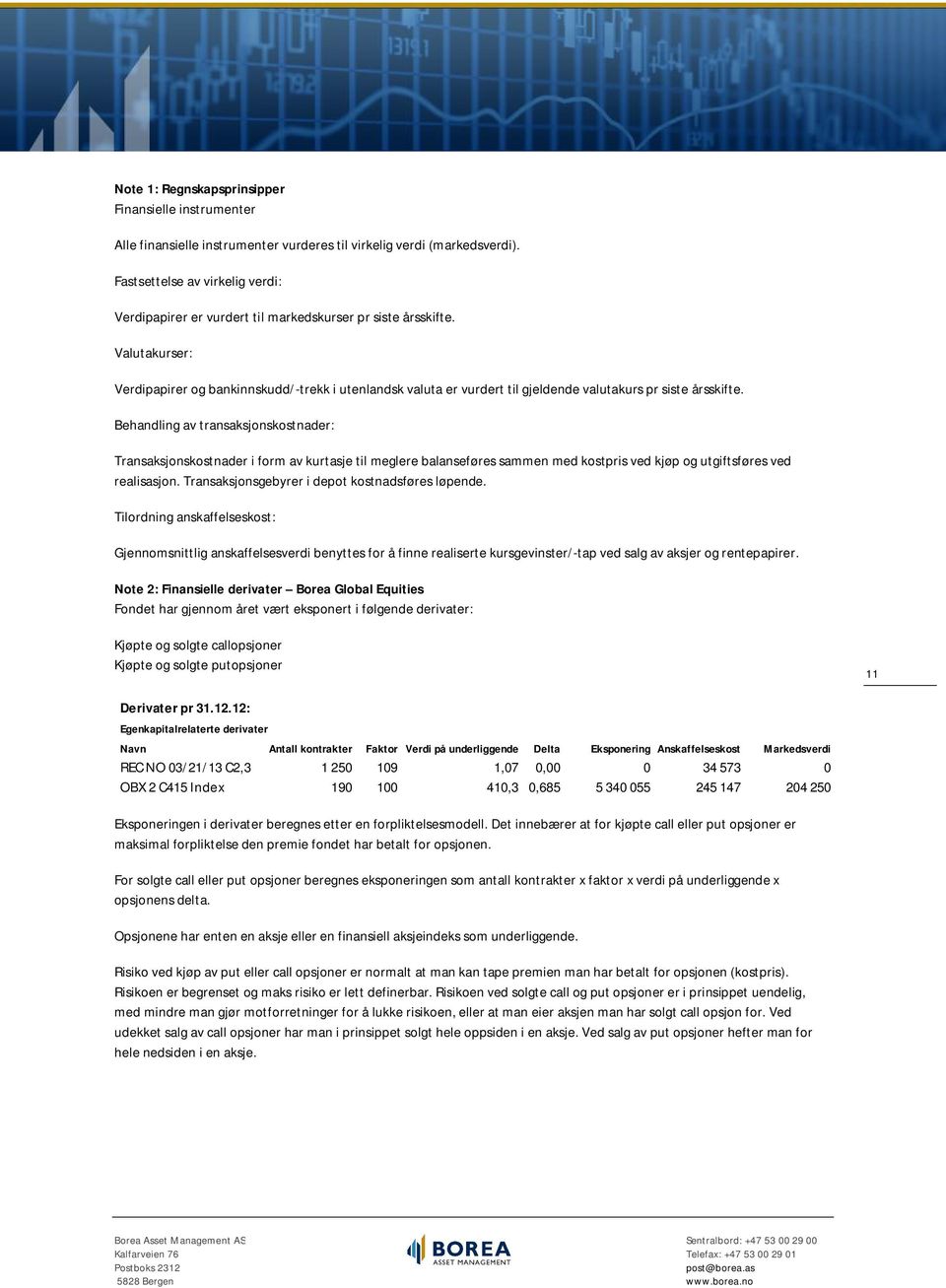 Valutakurser: Verdipapirer og bankinnskudd/-trekk i utenlandsk valuta er vurdert til gjeldende valutakurs pr siste årsskifte.