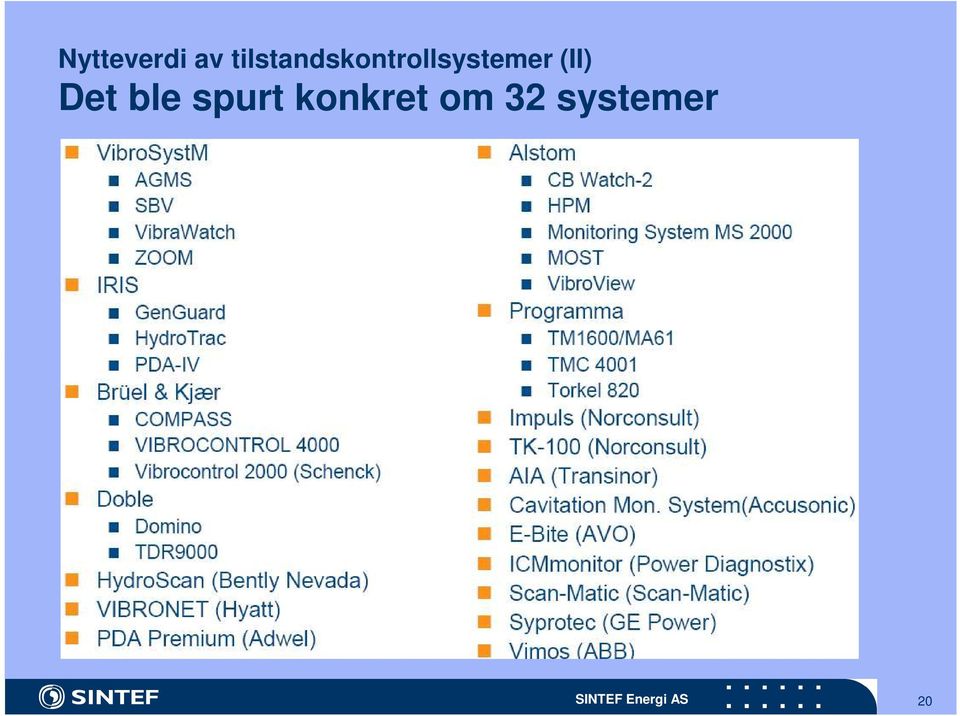 (II) Det ble spurt