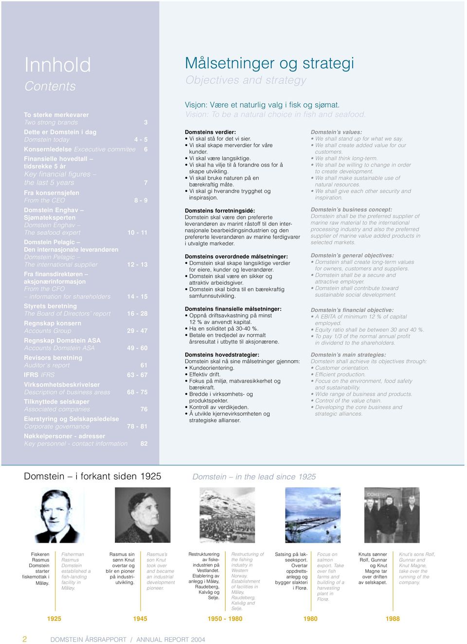 international supplier 12-13 Fra finansdirektøren aksjonærinformasjon From the CFO information for shareholders 14-15 Styrets beretning The Board of Directors report 16-28 Regnskap konsern Accounts