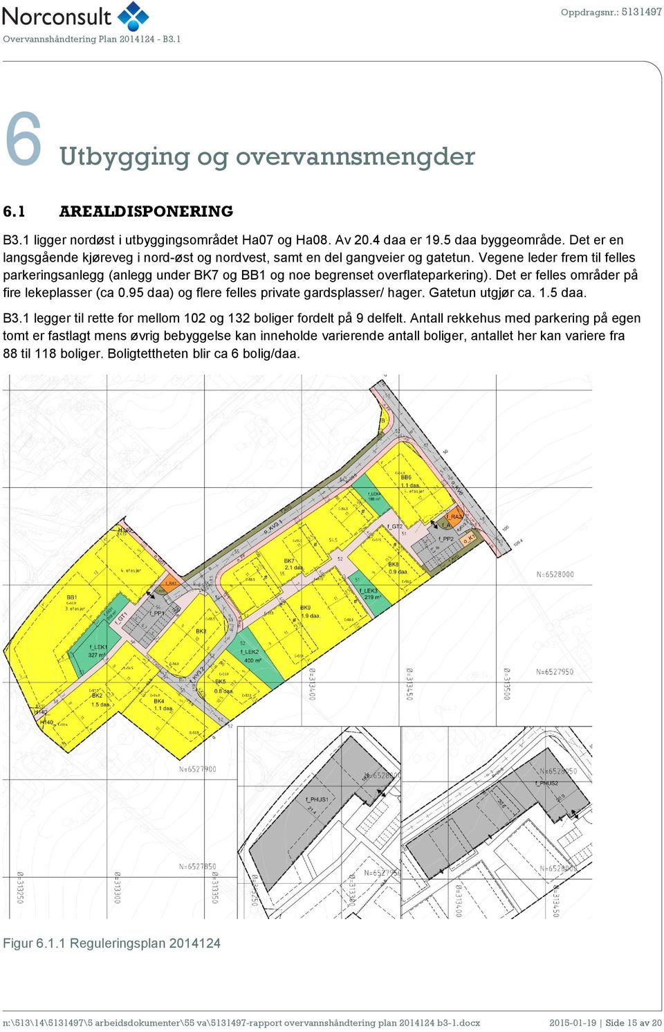 Det er felles områder på fire lekeplasser (ca 0.95 daa) og flere felles private gardsplasser/ hager. Gatetun utgjør ca. 1.5 daa. B3.