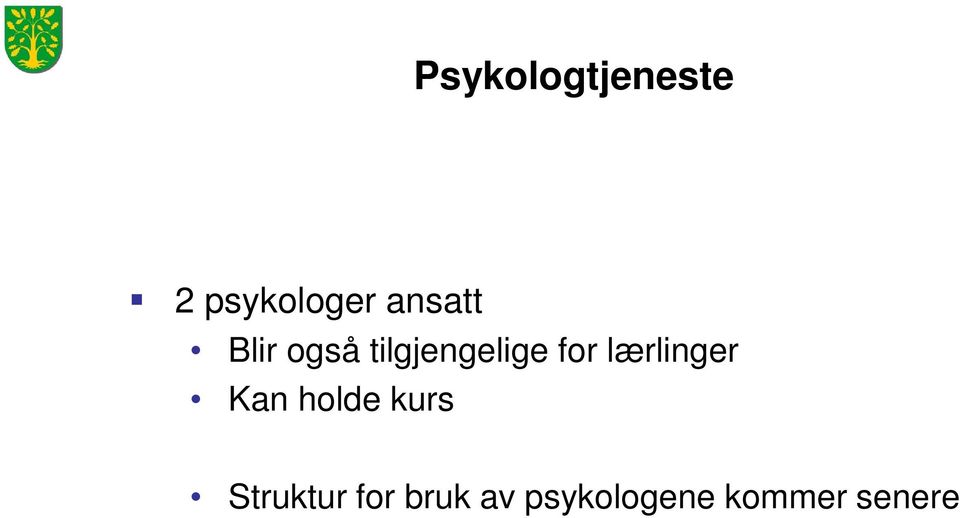 for lærlinger Kan holde kurs