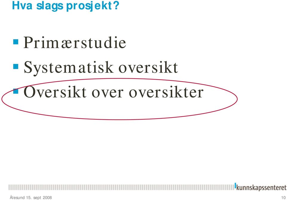 oversikt Oversikt over