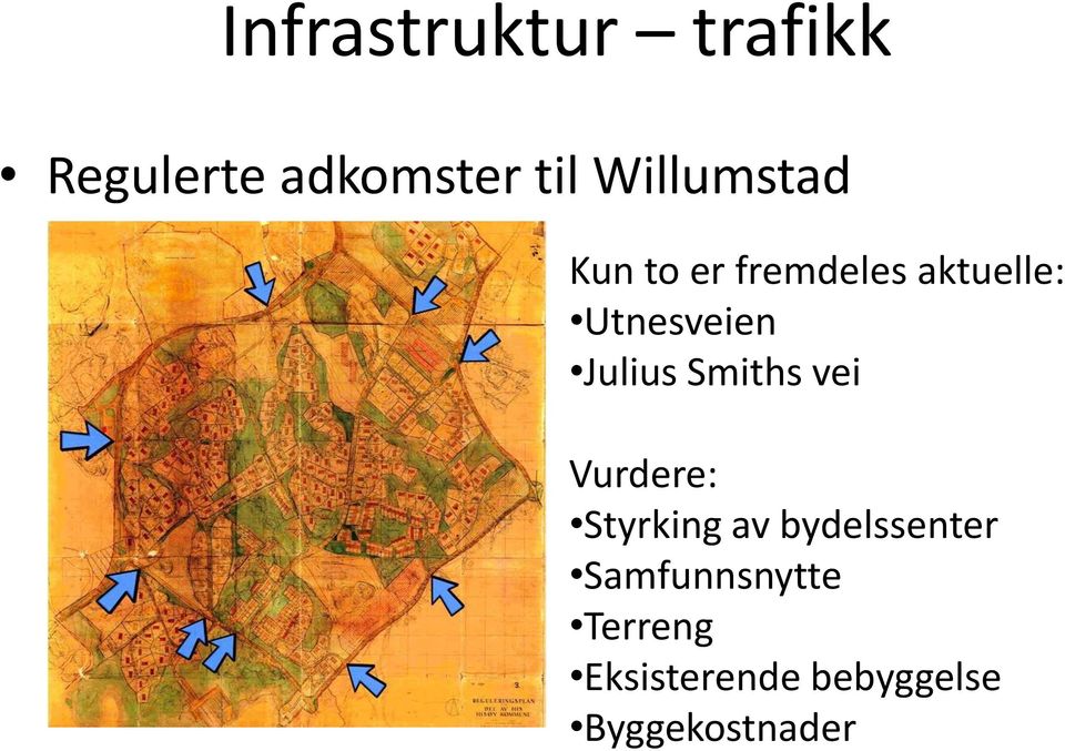 Julius Smiths vei Vurdere: Styrking av bydelssenter