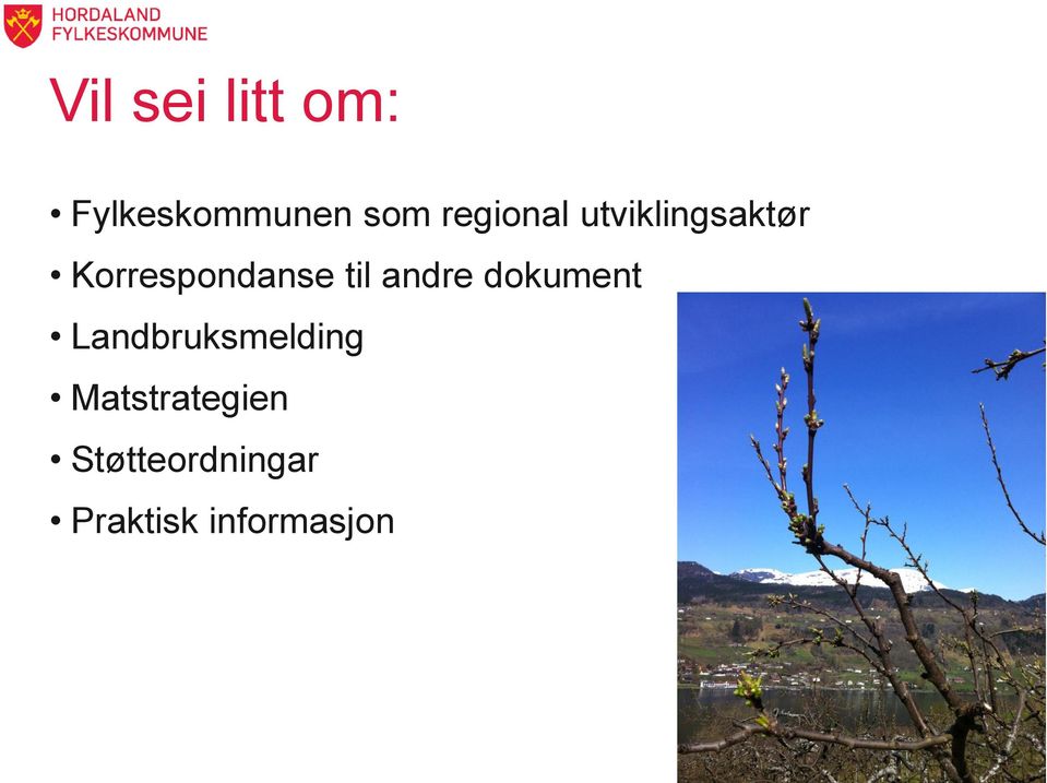 dokument Landbruksmelding Matstrategien