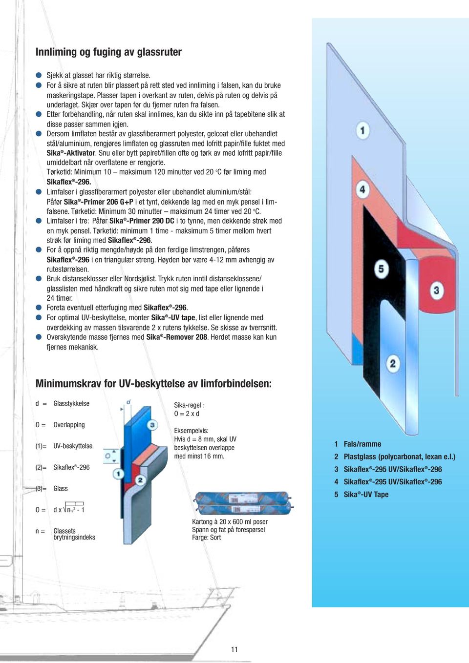 Etter forbehandling, når ruten skal innlimes, kan du sikte inn på tapebitene slik at disse passer sammen igjen.