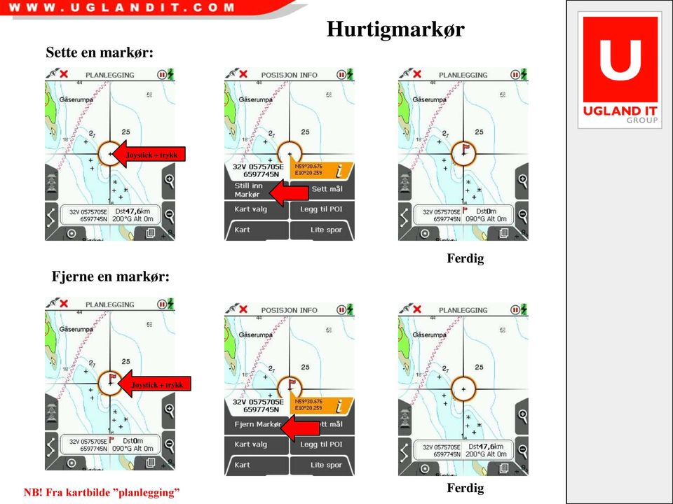 markør: Ferdig Joystick + trykk