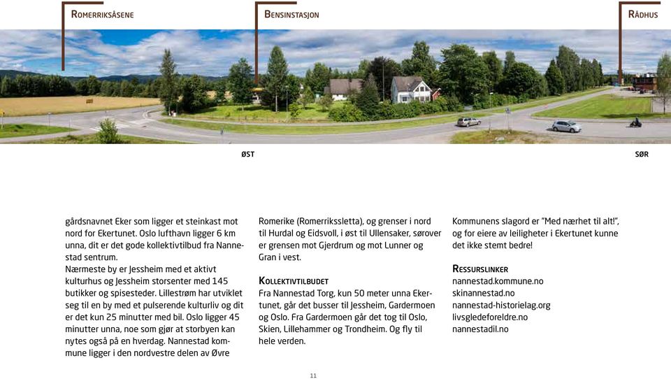 Lillestrøm har utviklet seg til en by med et pulserende kulturliv og dit er det kun 25 minutter med bil. Oslo ligger 45 minutter unna, noe som gjør at storbyen kan nytes også på en hverdag.