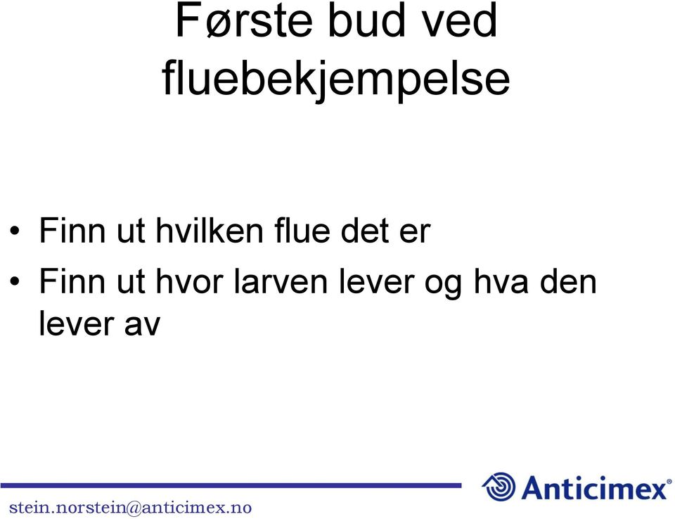 hvilken flue det er Finn