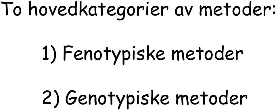 Fenotypiske