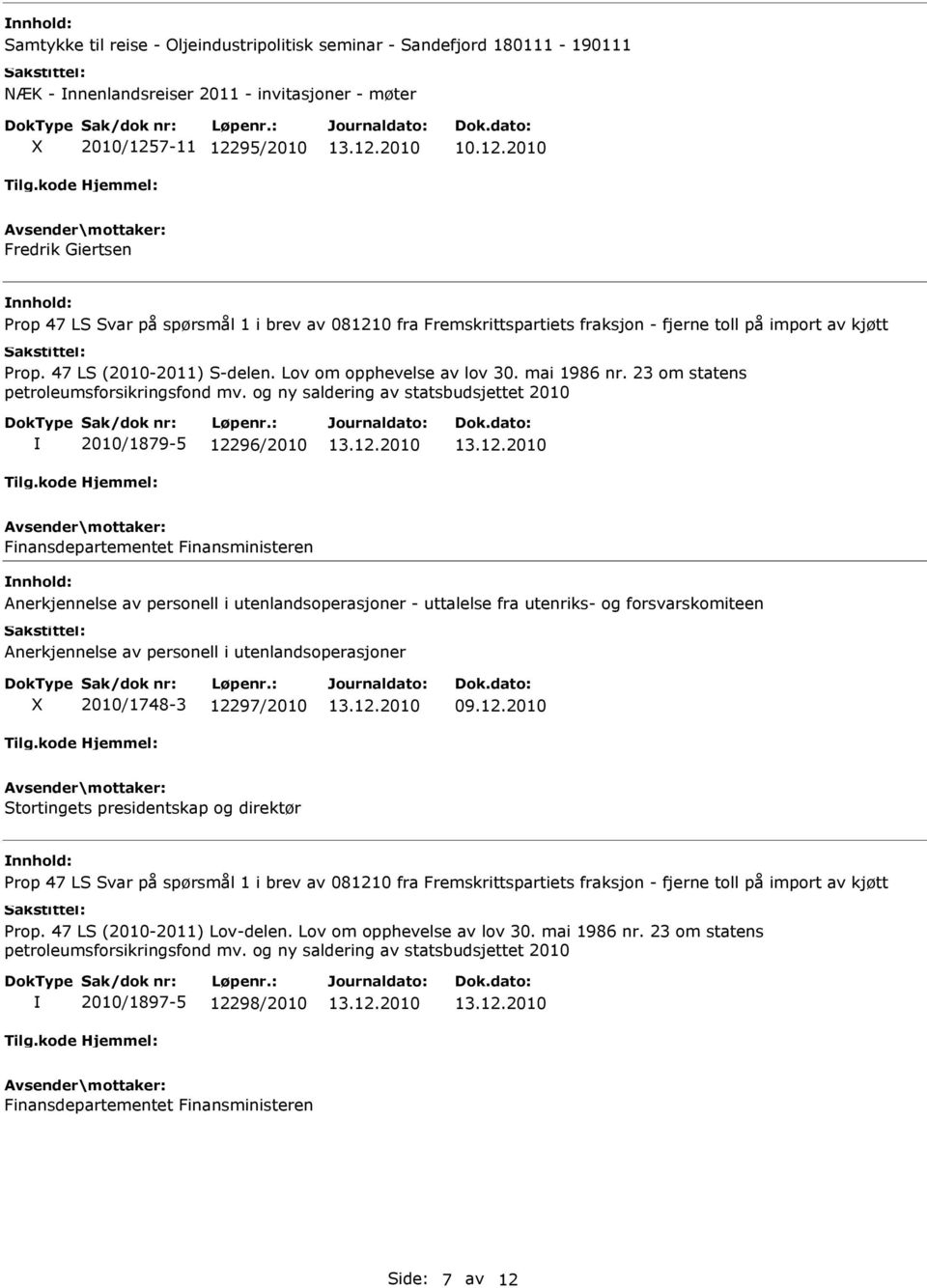 23 om statens petroleumsforsikringsfond mv.