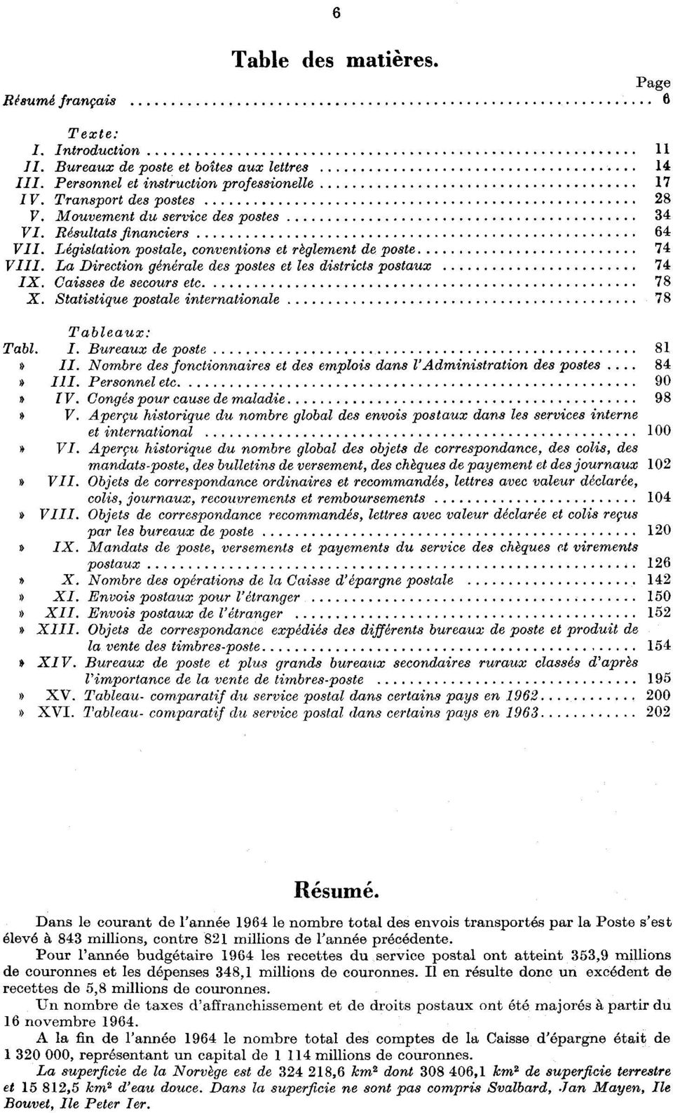 La Direction generale des postes et les districts postaux 74 IX. Caisses de secours etc. 78 X. Statistique postale internationale 78 Tableaux: Tabl. I. Bureaux de poste 8» II.