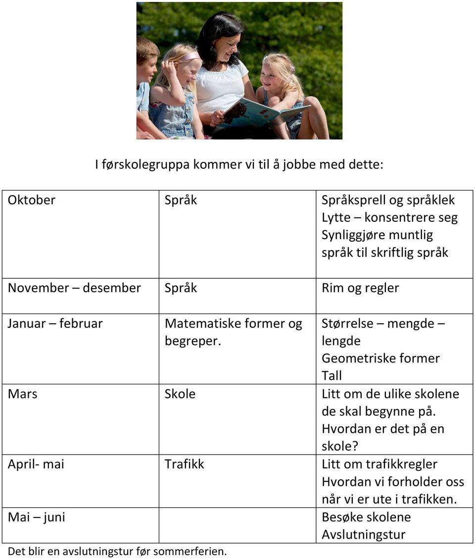 Størrelse mengde lengde Geometriske former Tall Mars Skole Litt om de ulike skolene de skal begynne på. Hvordan er det på en skole?