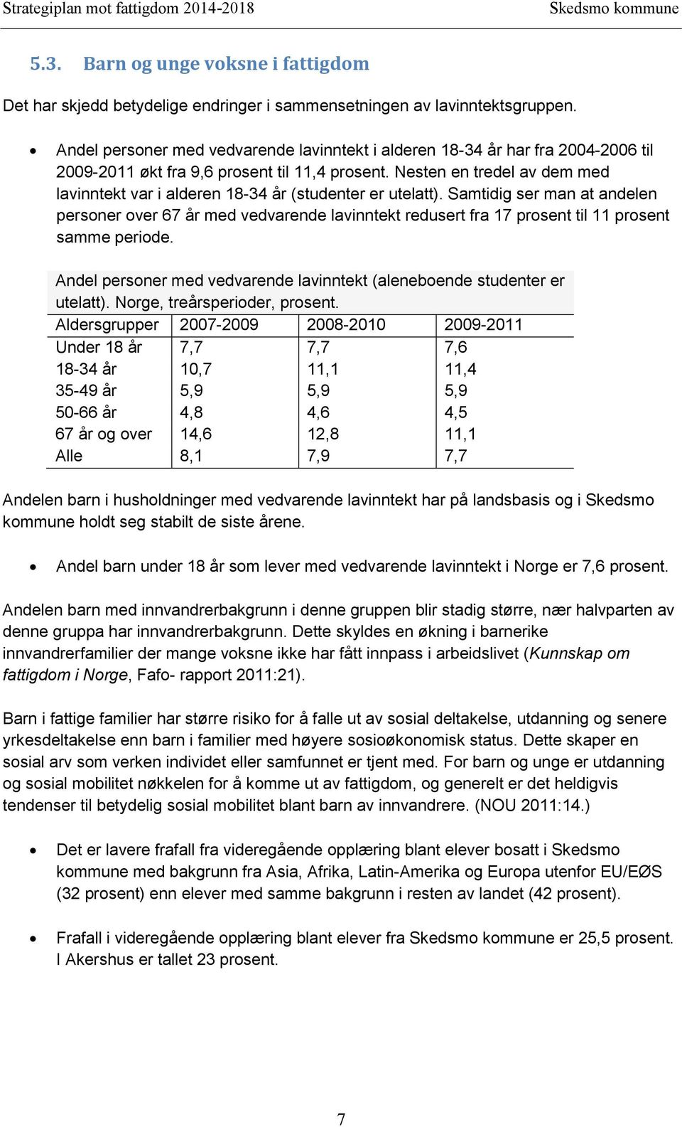 Nesten en tredel av dem med lavinntekt var i alderen 18-34 år (studenter er utelatt).