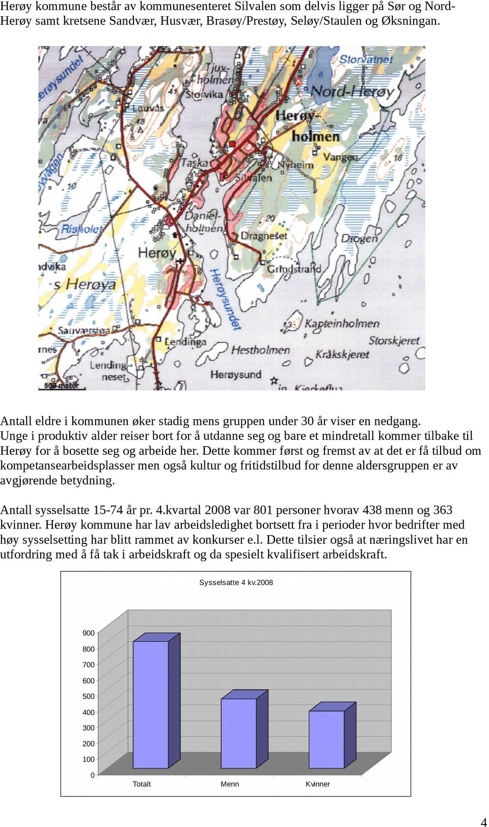 Unge i produktiv alder reiser bort for å utdanne seg og bare et mindretall kommer tilbake til Herøy for å bosette seg og arbeide her.