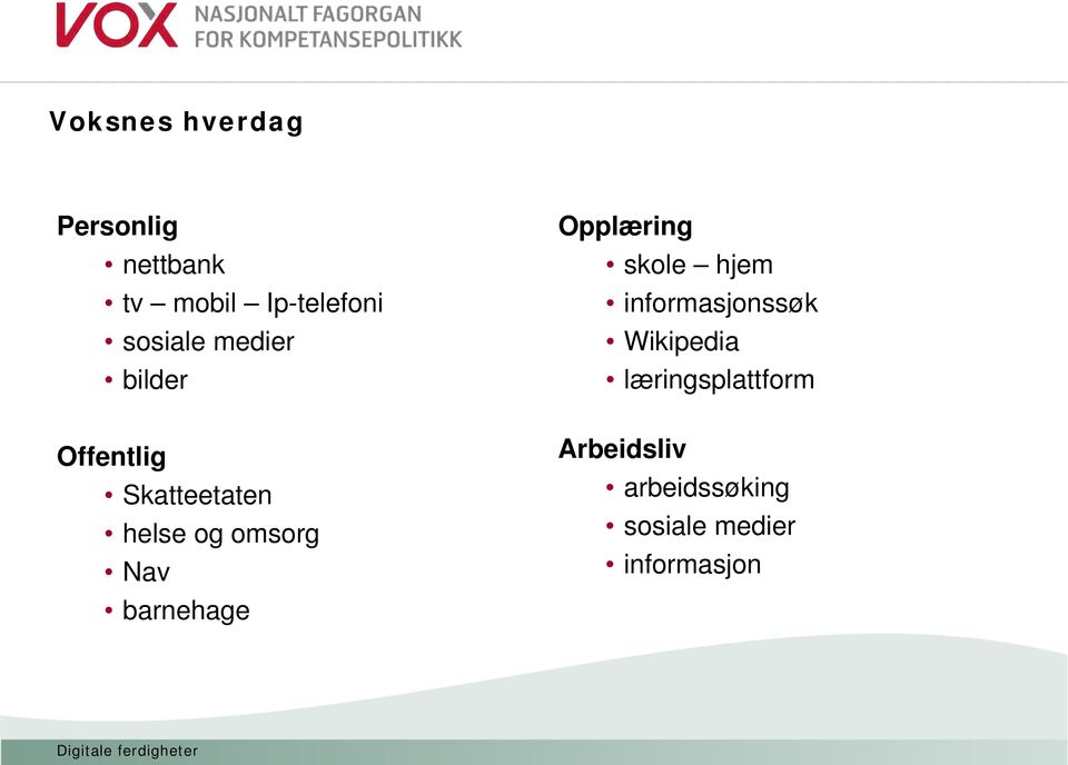 læringsplattform Offentlig Skatteetaten helse og omsorg Nav