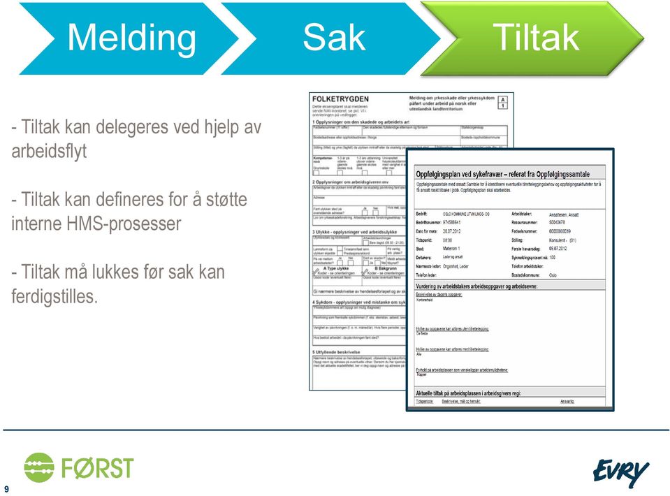 defineres for å støtte interne