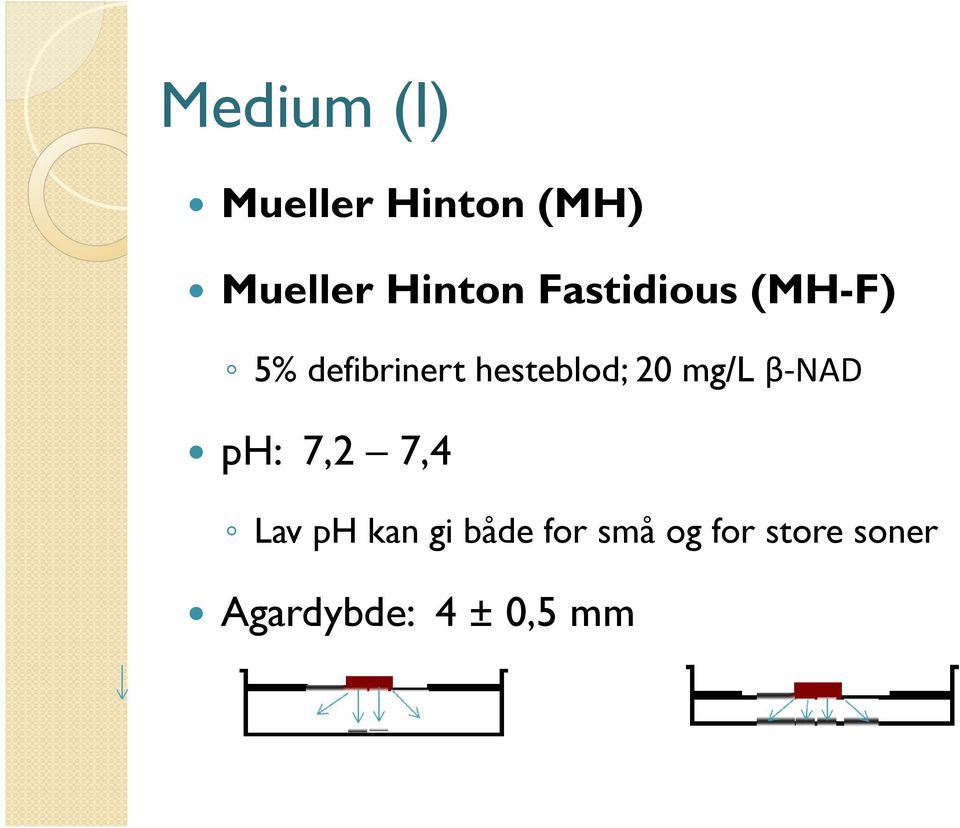 mg/l β-nad ph: 7,2 7,4 Lav ph kan gi både for