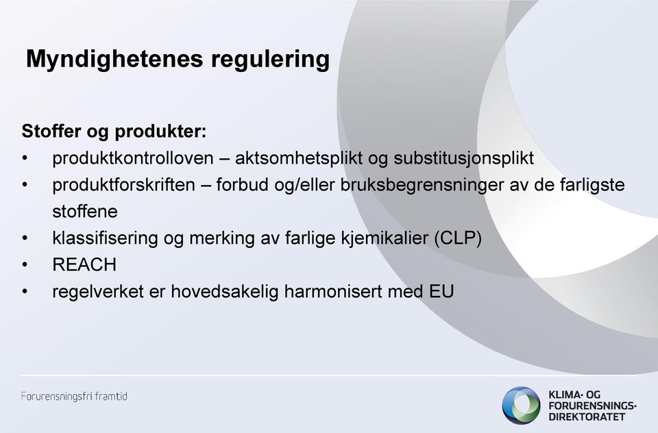 bruksbegrensninger av de farligste stoffene klassifisering og merking av