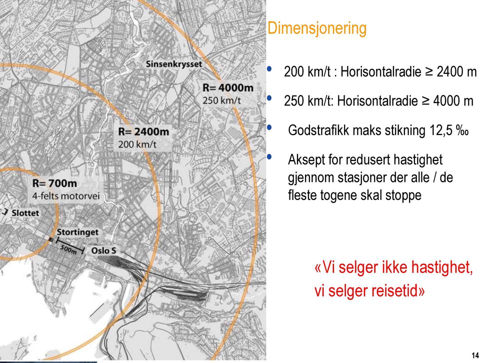 for redusert hastighet gjennom stasjoner der alle / de fleste