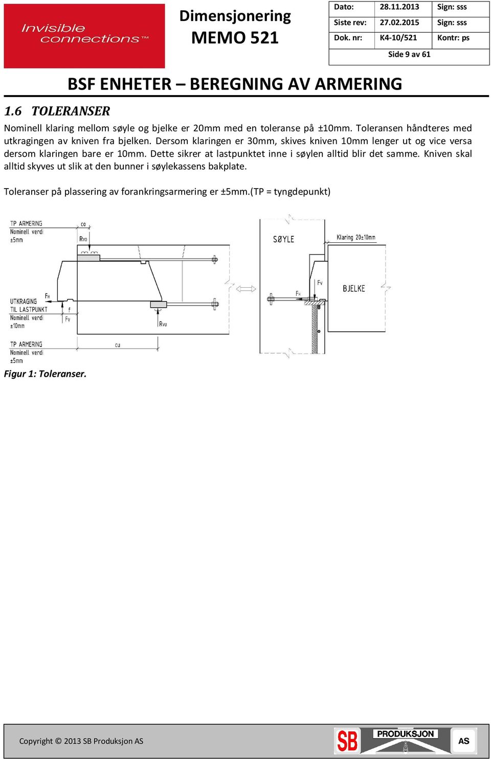 Dersom klaringen er 30mm, skives kniven 10mm lenger ut og vice versa dersom klaringen bare er 10mm.