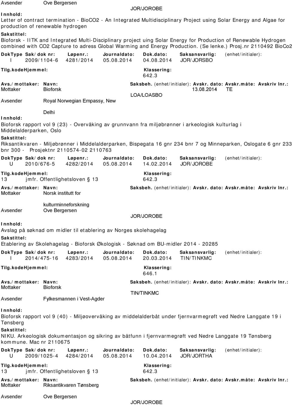 nr 2110492 BioCo2 I 2009/1104-6 4281/2014 05.08.