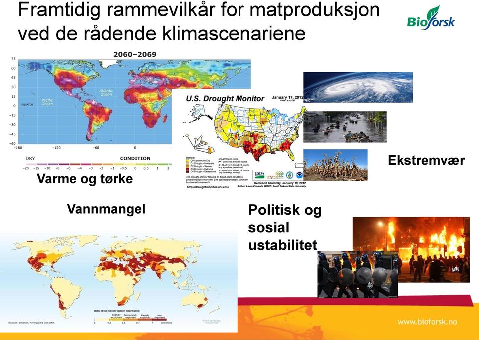 klimascenariene Varme og tørke