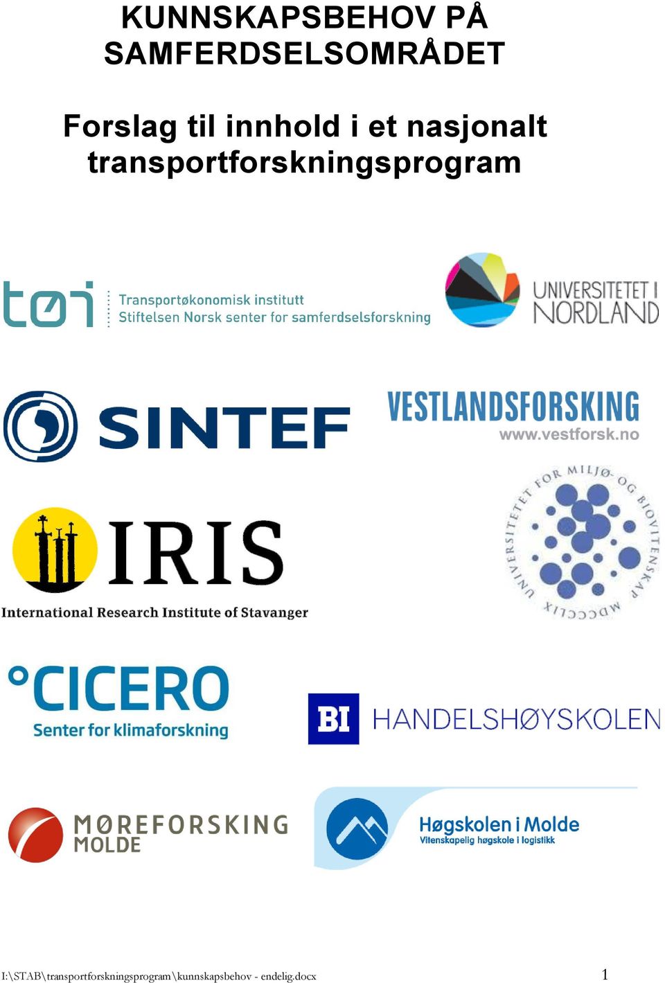 transportforskningsprogram