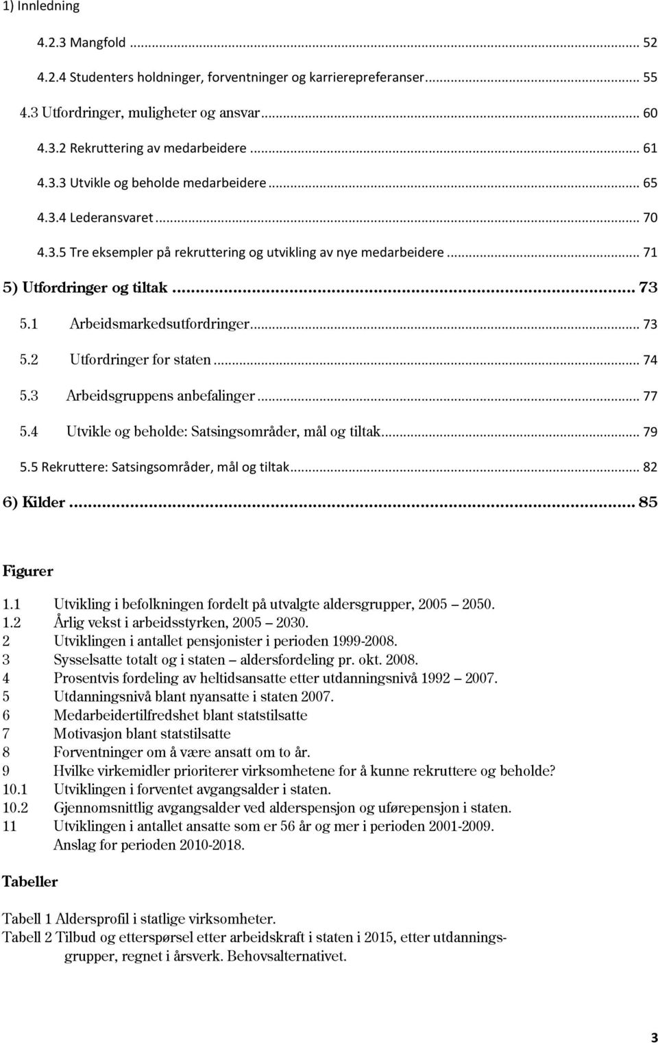 .. 74 5.3 Arbeidsgruppens anbefalinger... 77 5.4 Utvikle og beholde: Satsingsområder, mål og tiltak... 79 5.5 Rekruttere: Satsingsområder, mål og tiltak... 82 6) Kilder... 85 Figurer 1.