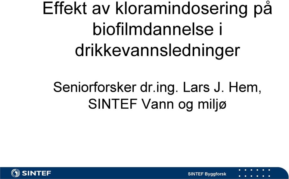 drikkevannsledninger