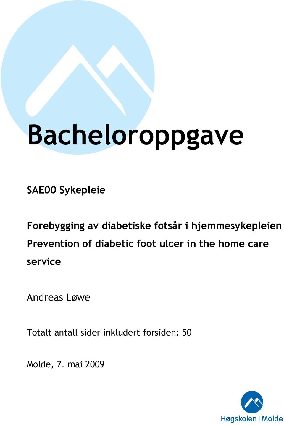 diabetic foot ulcer in the home care service Andreas