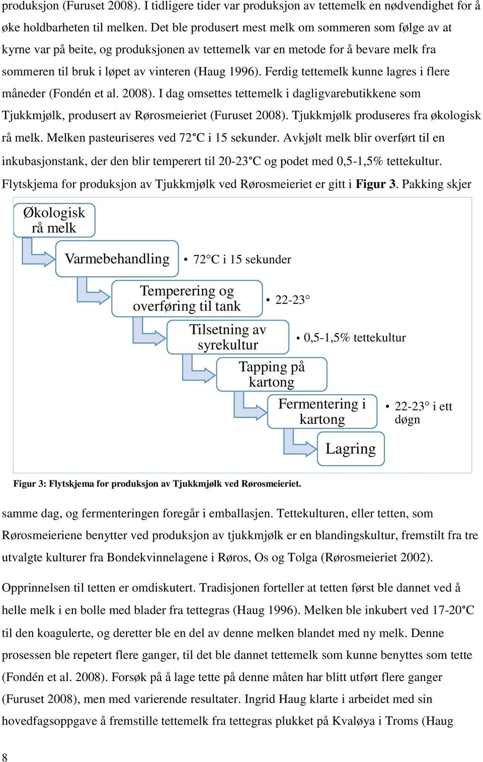 Ferdig tettemelk kunne lagres i flere måneder (Fondén et al. 2008). I dag omsettes tettemelk i dagligvarebutikkene som Tjukkmjølk, produsert av Rørosmeieriet (Furuset 2008).