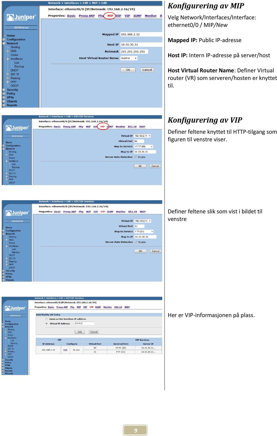 (VR) som serveren/hosten er knyttet til.