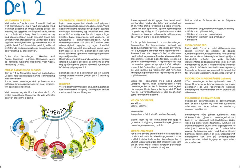Espira har utviklet rutiner, standarder og verktøy som både oppfyller myndighetskrav og foreldrenes krav til godt innhold.