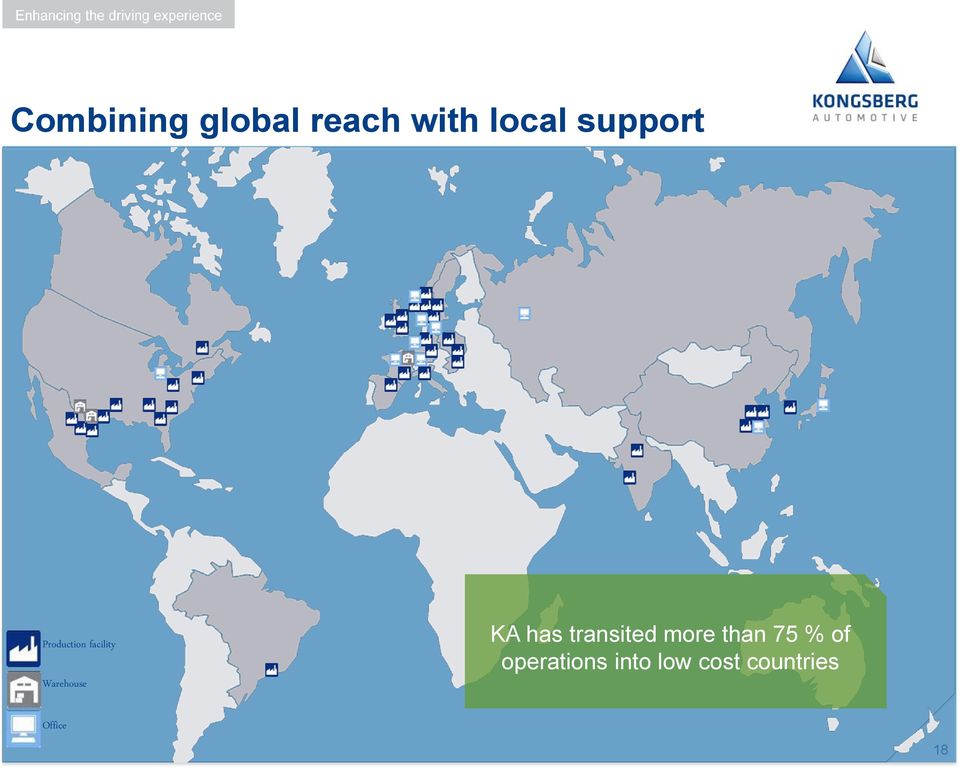 KA has transited more than 75 % of