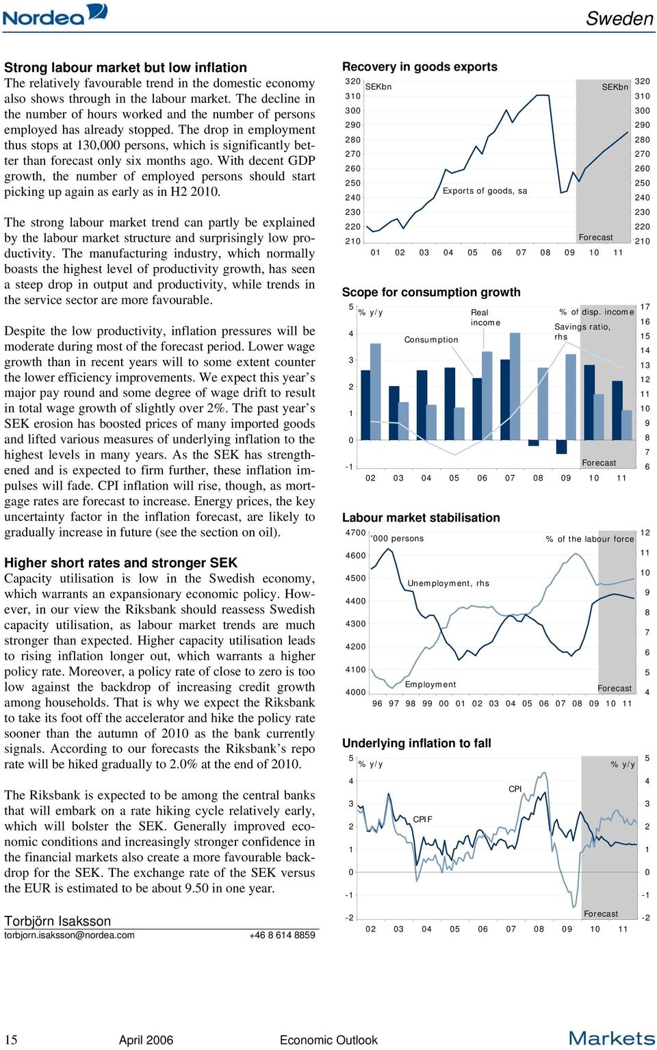 The drop in employment thus stops at 13, persons, which is significantly better than forecast only six months ago.