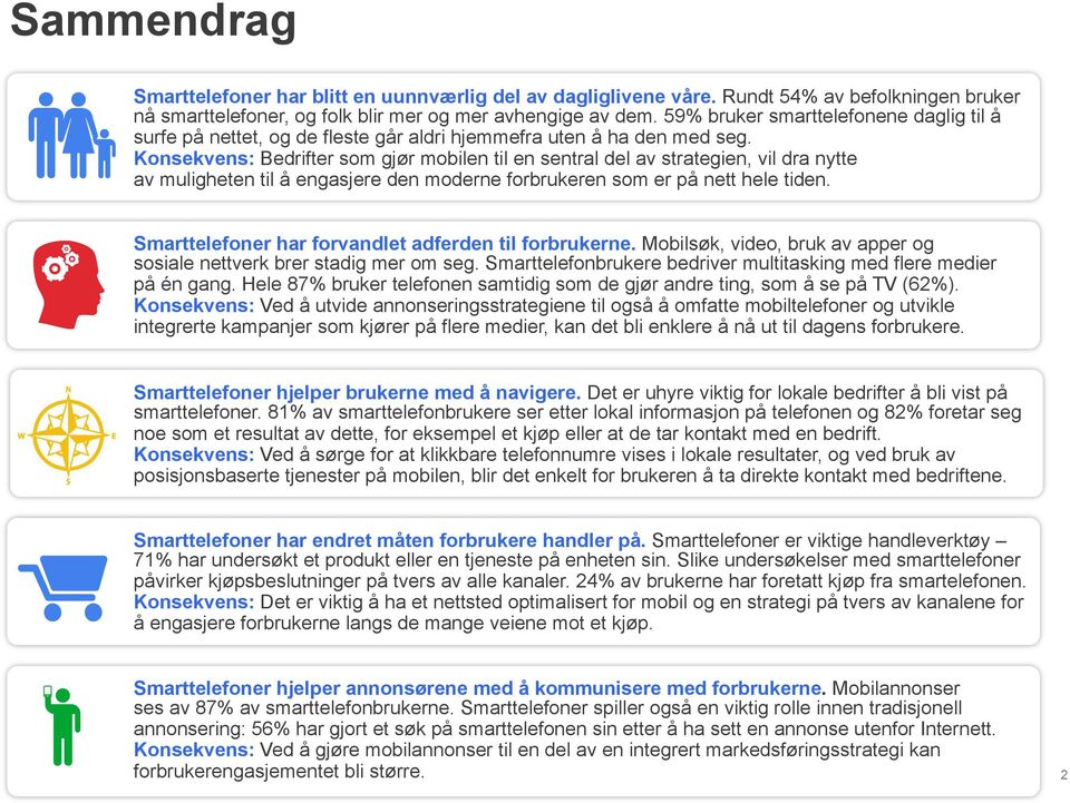 Konsekvens: Bedrifter som gjør mobilen til en sentral del av strategien, vil dra nytte av muligheten til å engasjere den moderne forbrukeren som er på nett hele tiden.