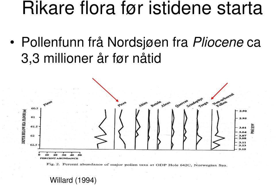 Nordsjøen fra Pliocene ca