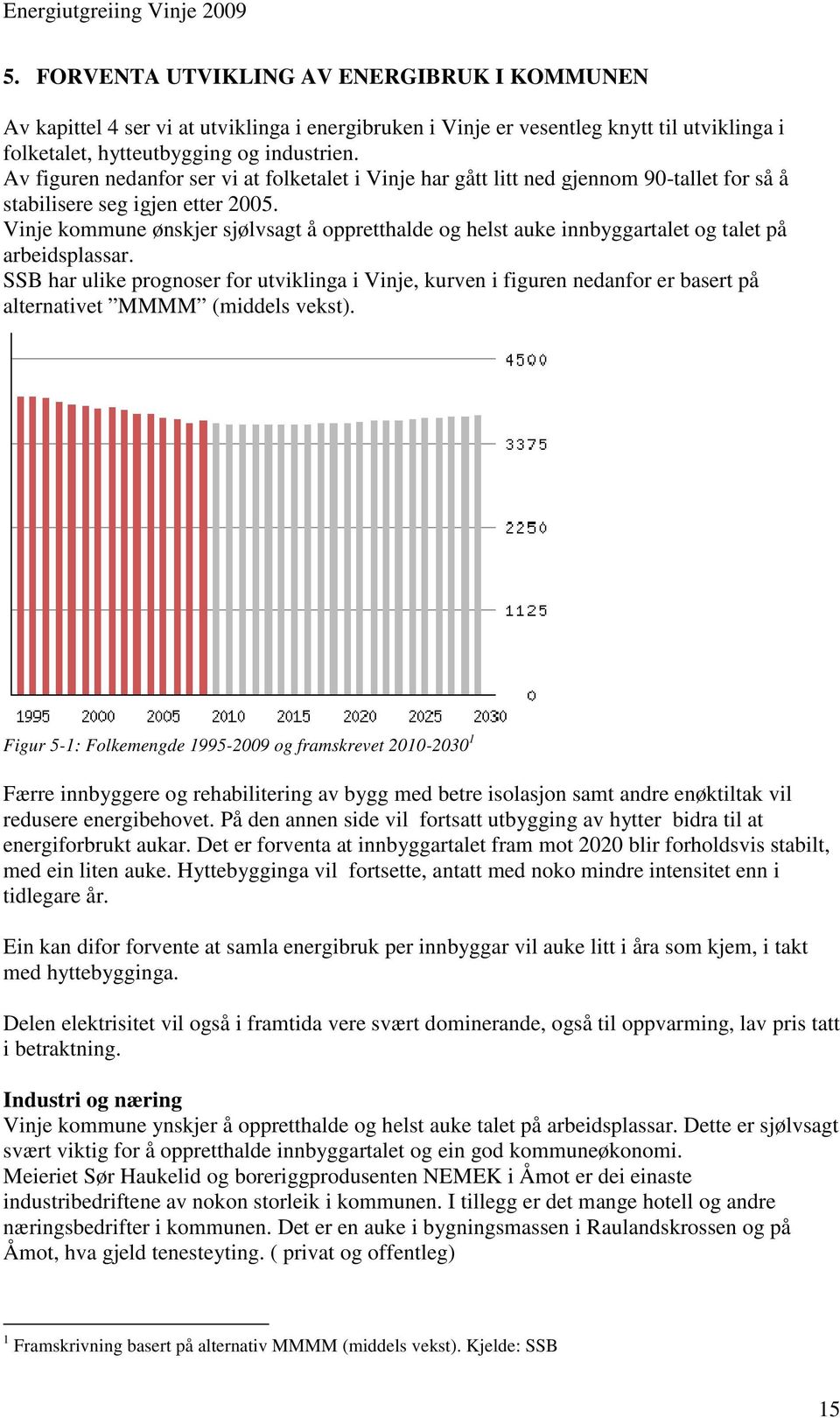 Vinje kommune ønskjer sjølvsagt å oppretthalde og helst auke innbyggartalet og talet på arbeidsplassar.